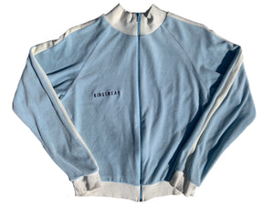 Vintage velvet zip-up hoodie