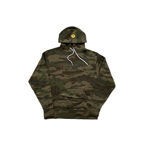 Camo embroidered hoodie